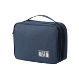 Estuche Organizador Porta Cable-Cargador-Auricular Doble Capa Grande