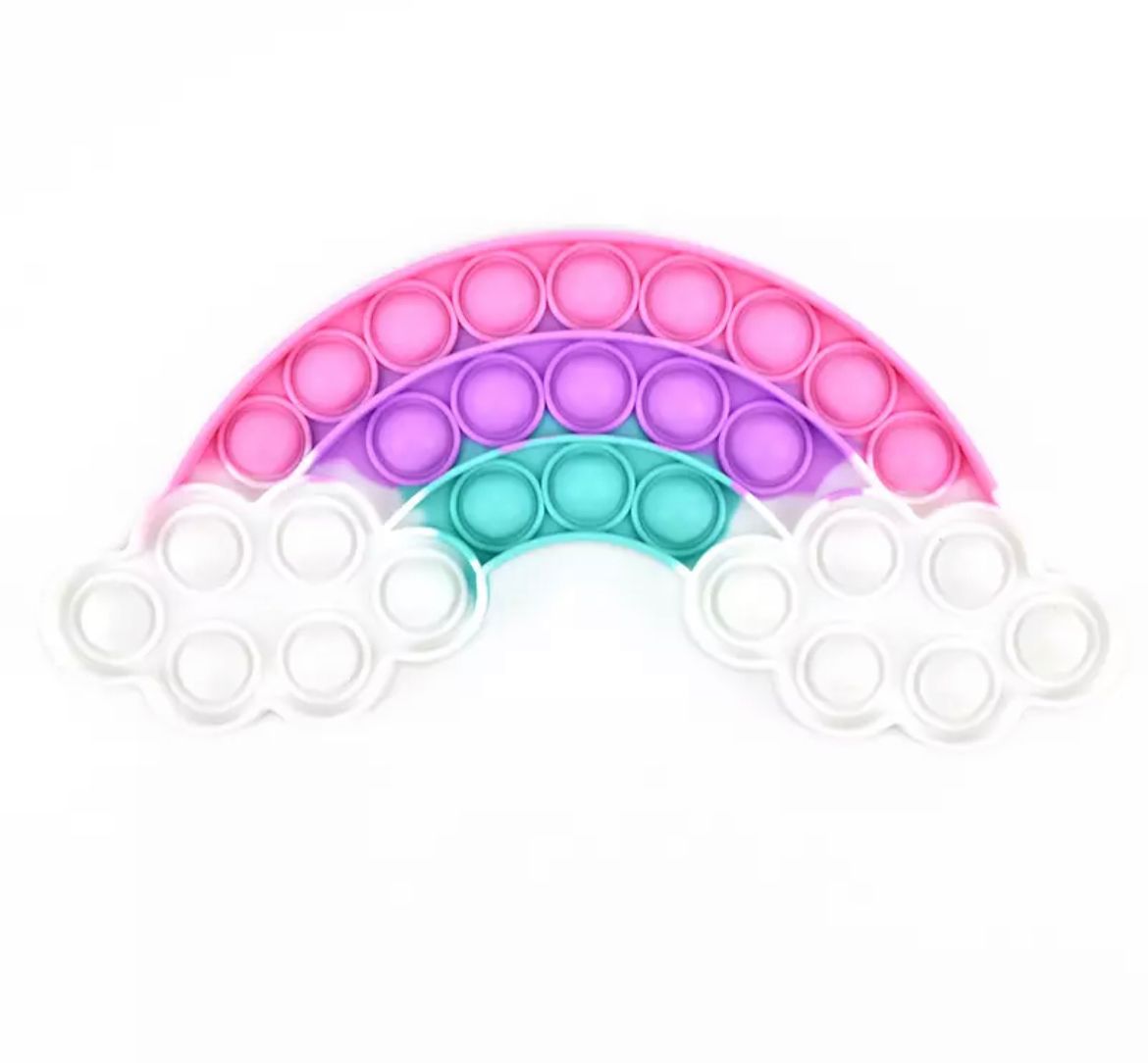 Pastel Pop It De Corazon Rainbow Pop It En Forma De Arcoiris Pop