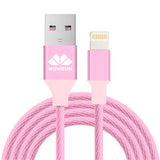Cable iPhone Movisun USB a Lightning  MX-120LT 3.1 Amp microfibra