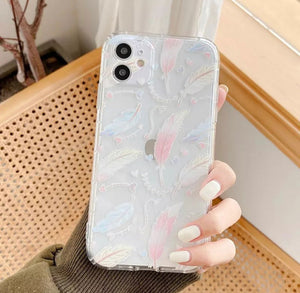 iPhone 13 Pro Max (6.7) TPU  Case Diseño Plumas