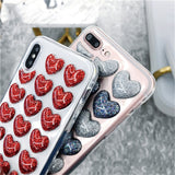 iPhone X/XS 5.8" TPU Case 3D Love Hearts