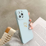 iPhone 13 Pro (6.1) TPU Case Corazon Dorado