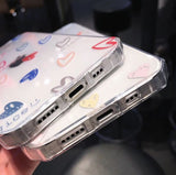 iPhone 13 Pro (6.1) TPU Case Corazones de Colores-Pequeños