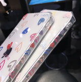 iPhone XR (6.1) TPU Case Corazones de Colores-Pequeños