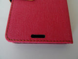 Huawei P8 | Jean Book Cover Fucsia con Marrón