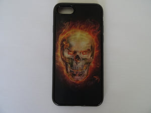 iPhone 7/8 PlUS 5.5" 3D Calavera Fuego