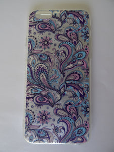iPhone 6/6S 4.7" TPU  Clear Case Colorful Design Purple