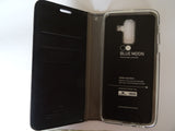 Samsung J8 2018 Flip Cover BM Negro | Estuche Cuero Sintético