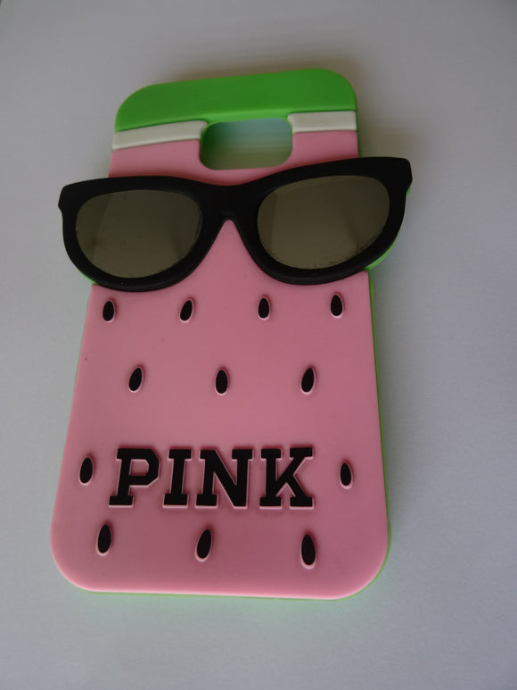 Samsung S6 Silicona Case Watermelon glasses | Silicona Sandía con lentes