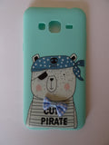 Samsung J3 Case Silicona Osito Verde Agua