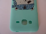 Samsung J3 Case Silicona Osito Verde Agua
