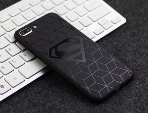iPhone XR TPU Case Superhéroes-Negro