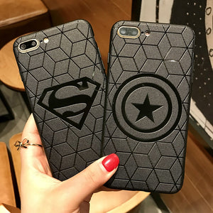 iPhone 6/6S 4.7" TPU Case Superhéroes-Negro