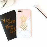 iPhone X/XS TPU Case Pineapple Marble