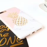 iPhone X/XS TPU Case Pineapple Marble