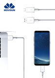 Cable Movisun MUC-815 Micro USB  | tipo V8 color blanco
