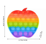 Fidget Pop It Push Bubble  | Juego Anti Estrés - Manzana