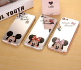 iPhone 6/6S 4.7" Mickey/Minnie Mouse Mirror Silicone Case