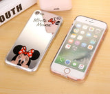 iPhone 6/6S 4.7" Mickey/Minnie Mouse Mirror Silicone Case