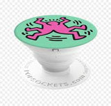 POP0057-Popsockets Phone Grip & Stand Fundación Keith Haring Split Figure