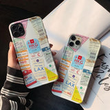 iPhone XR (6.1) TPU  Case Diseño Pasaporte