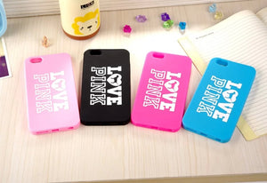 iPhone 6/6S 4.7"  Silicona #9 Love PINK Dog