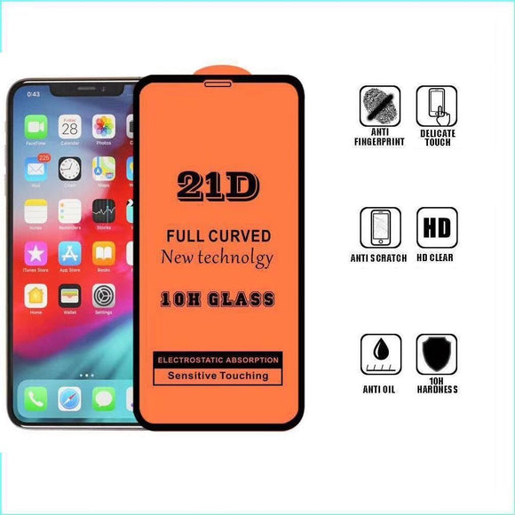 iPhone 12 (6.1) 21D Tempered Glass Screen Protector Borde