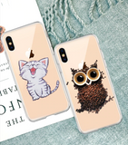 iPhone 6/6S 4.7" TPU Case Owl Coffee Design