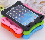 iPad Air 2 Silicone Shockproof Stand Case-Plomo